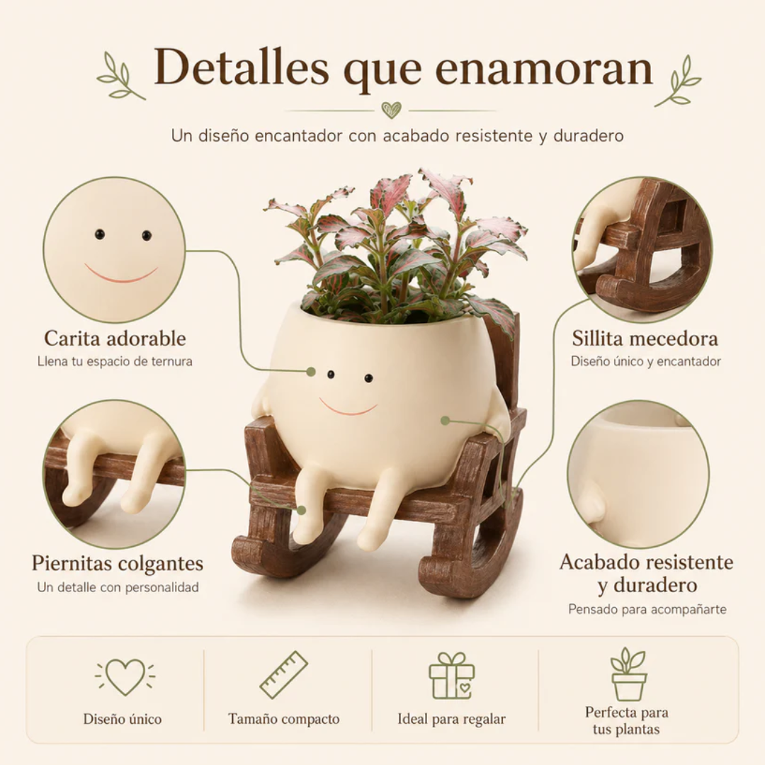 MochiPlant ® Maceta Feliz