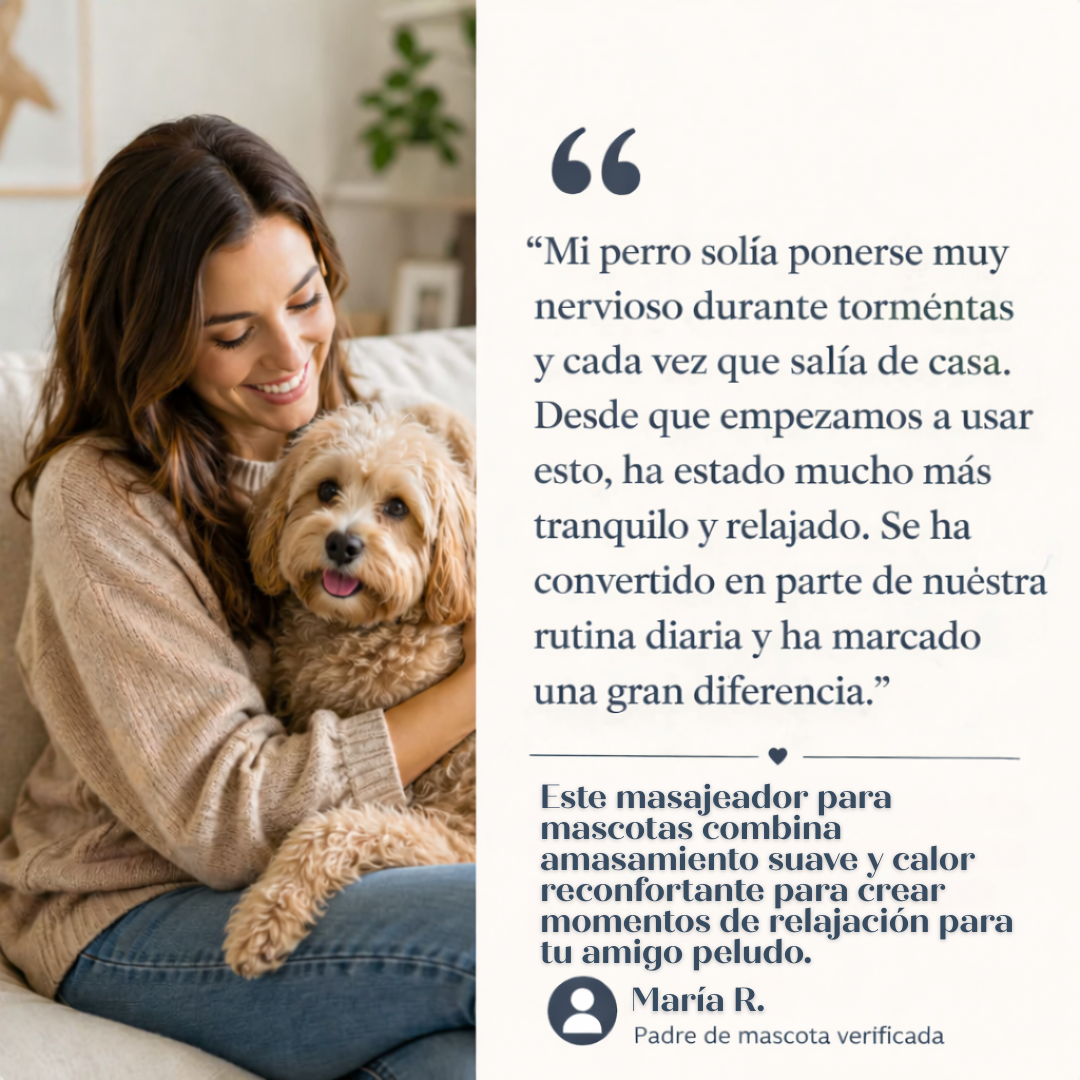 Masajeador Calmante: Para Mascota