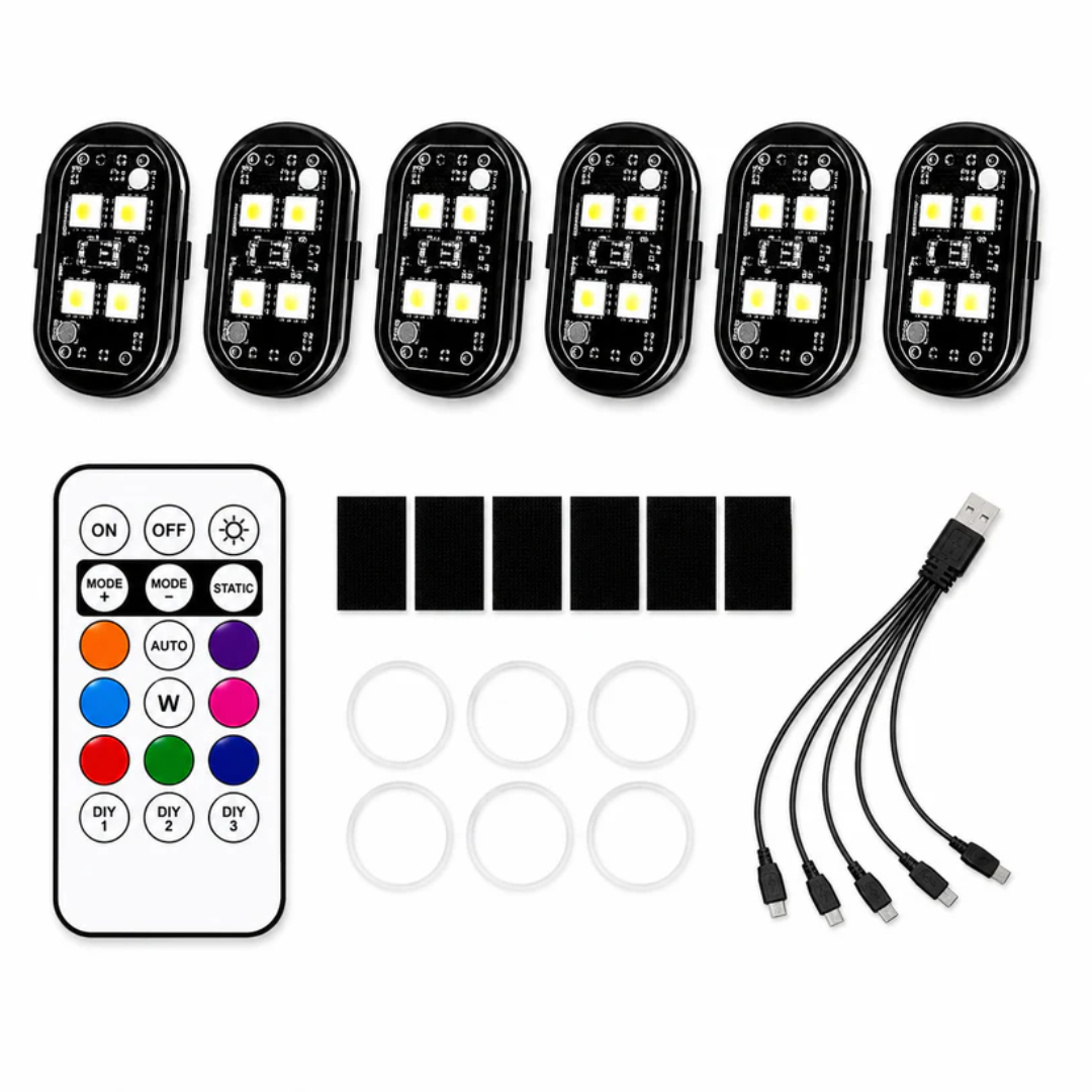 Noxtar ® Luz Ambiente Para Auto RGB