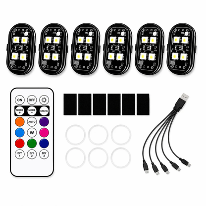 Noxtar ® Luz Ambiente Para Auto RGB